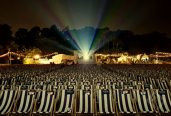 Sunset Cinema, Tanjong Beach, Sentosa Island
