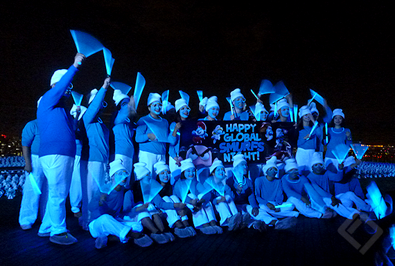 Global Smurf Night, Effect lights Production