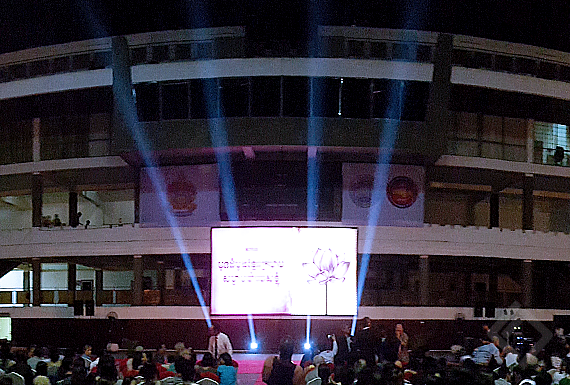 DCP screening for Netflix, Olympic Stadium, Phnom Penh, Cambodia