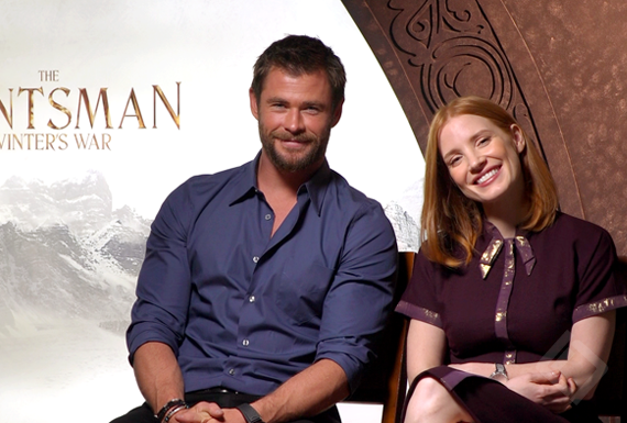 Chris Hemsworth, Jessica Chastain, The Huntsman Winter War