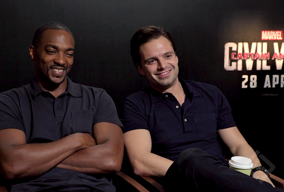 Anthony Mackie, Sebastian Stan, Captain America Civil War