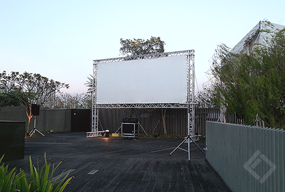 6m x 3m Screen on Truss, My Village